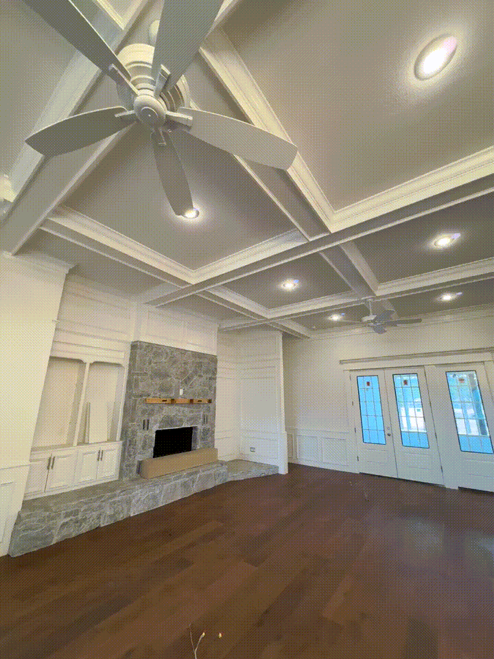 Finished ceiling carpentry