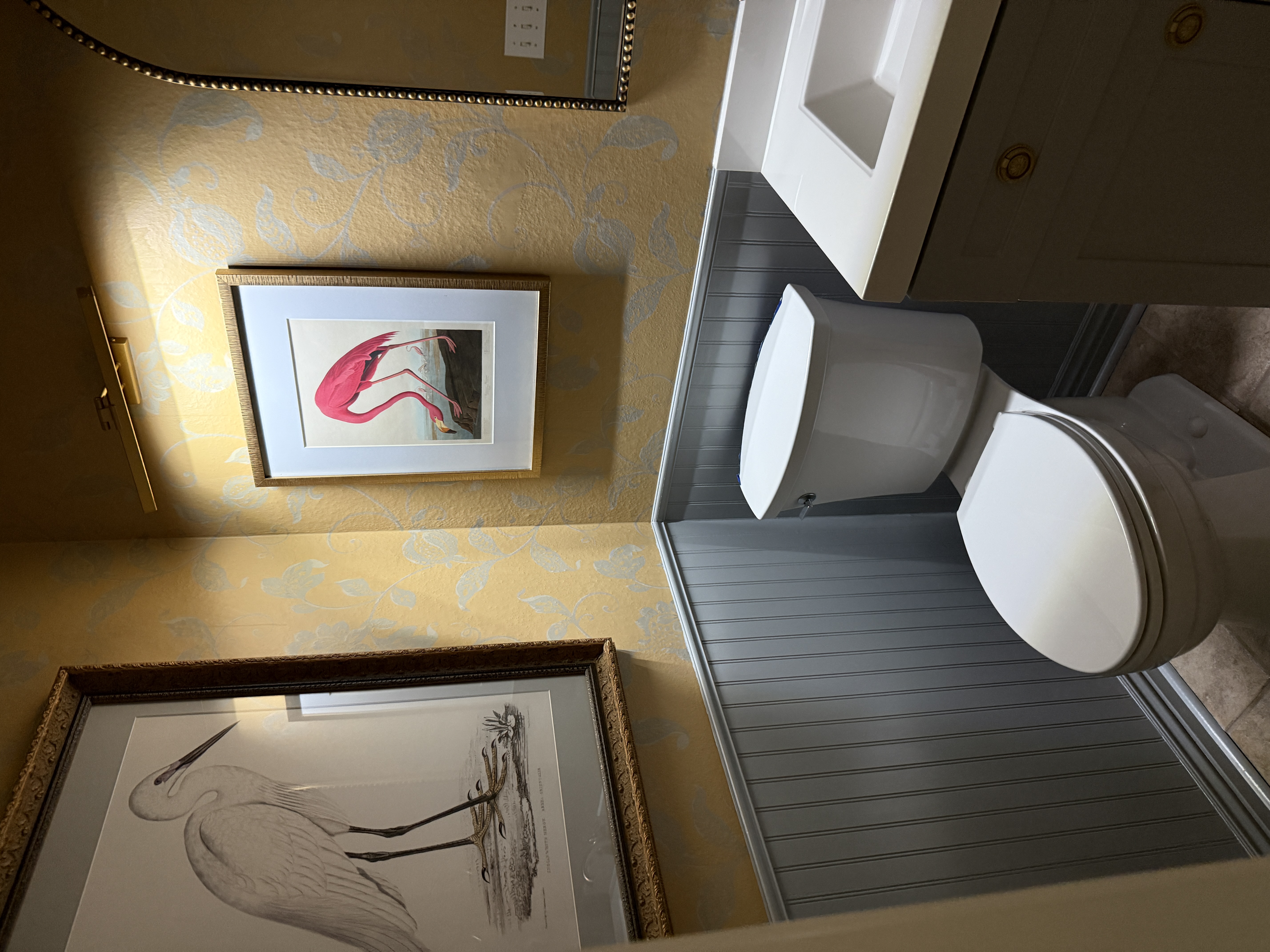 Bathroom with wainscoting walls